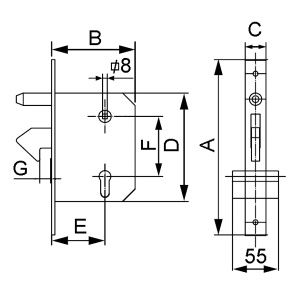 Hook Lock For Sliding Doors