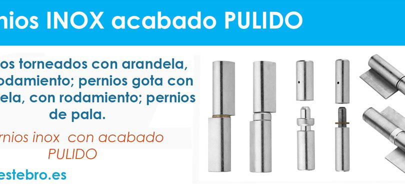 pernios para soldar inox pulidos