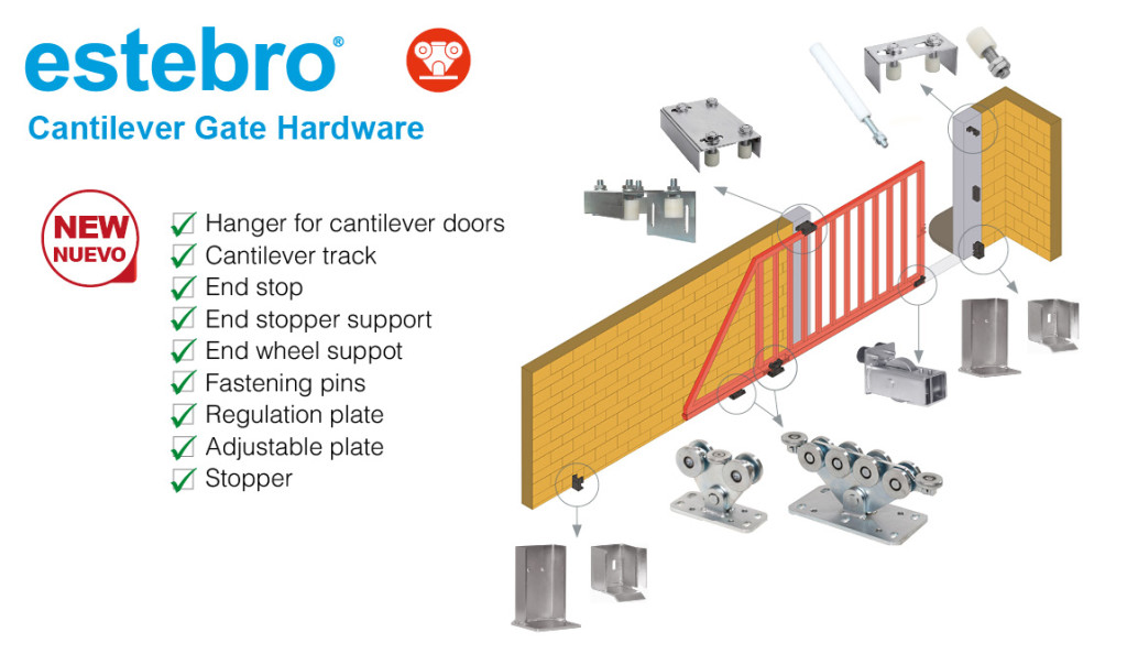 Cantilever Gate Hardware